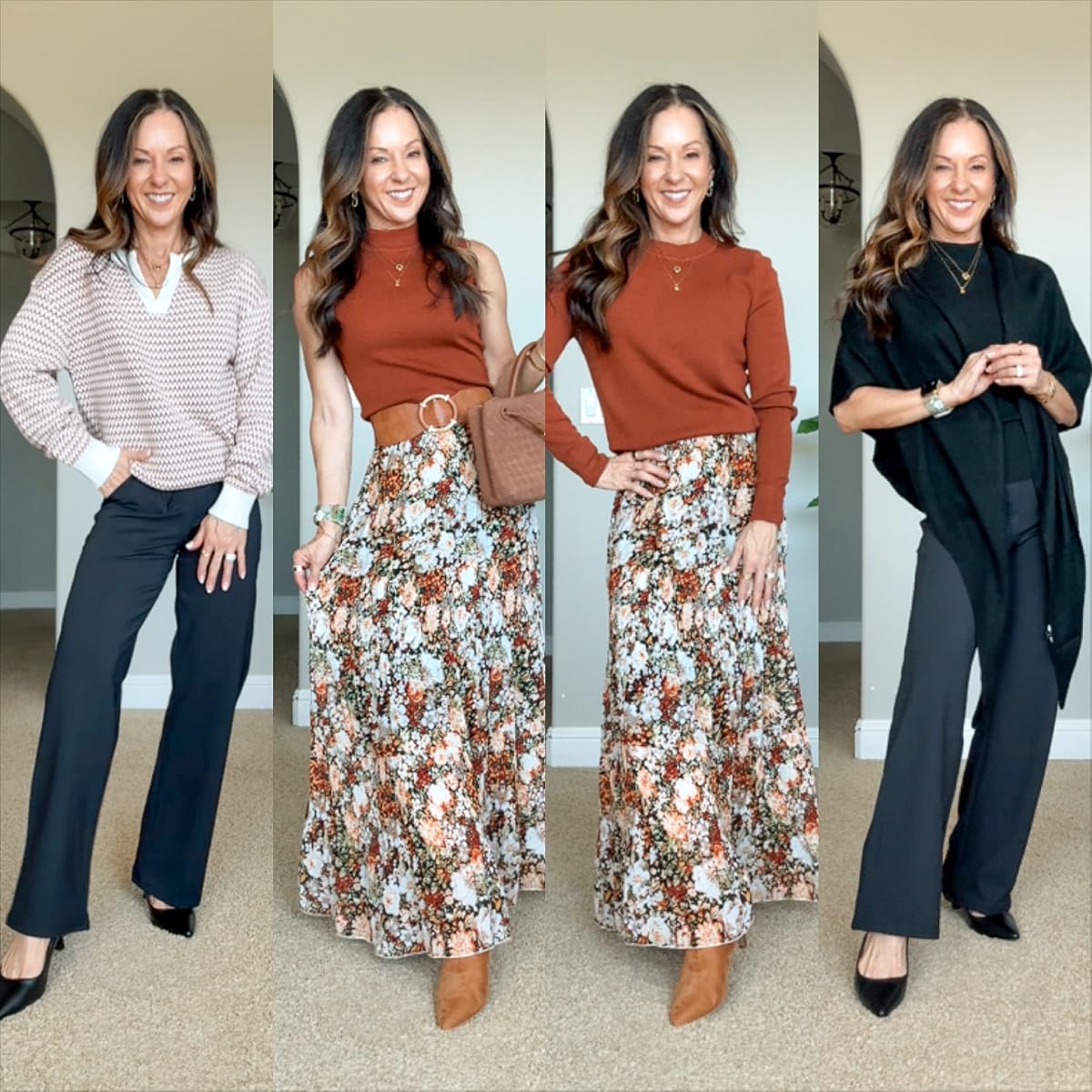 September style recap, fall fashion favorites, everyday fall outfits, fall wardrobe essentials, beauty favorites, wellness essentials, activewear favorites, cozy fall layers, over 50 style, Holly Frisch style